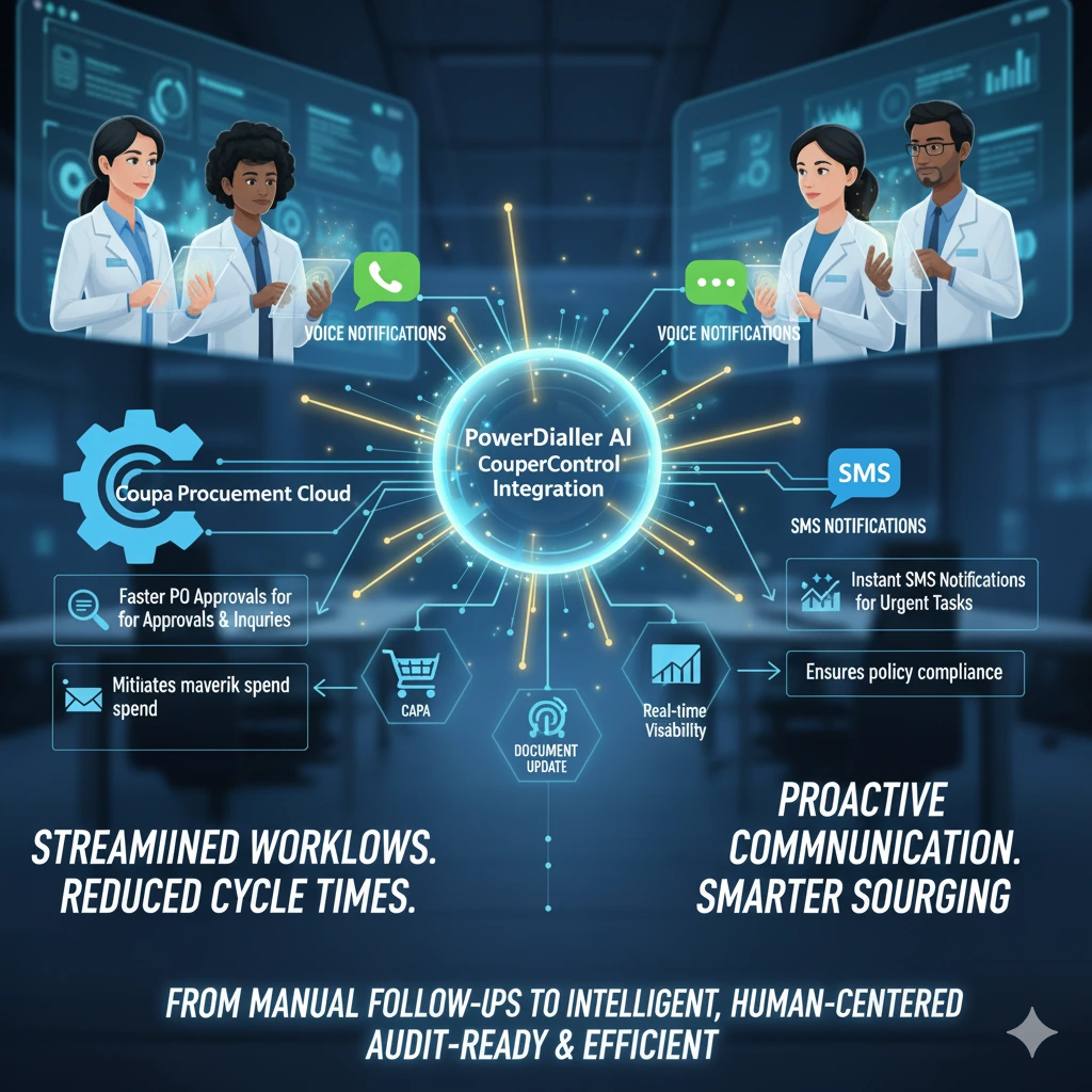How the PowerDialer AI Coupa Integration Improves Procurement