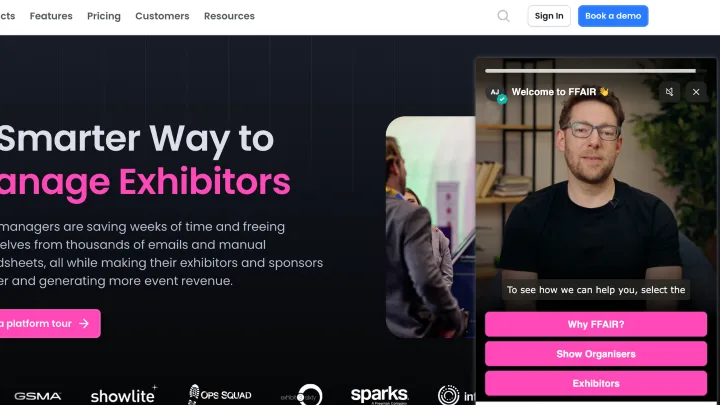 FFAIR website with ReelFlow