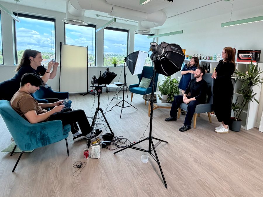 A ReelFlow shoot set up in the studio