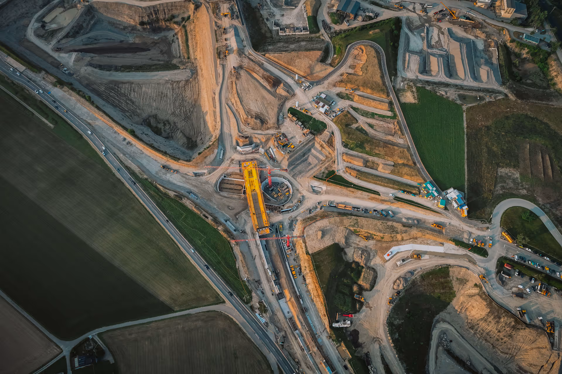 Der neue Knoten «Chrüzstrass» im Bau.