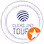 Logo with blue globe grid and text 'Global Telecom TUC' accompanied by an orange starburst icon.