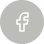 Facebook icon inside a light gray circular button.