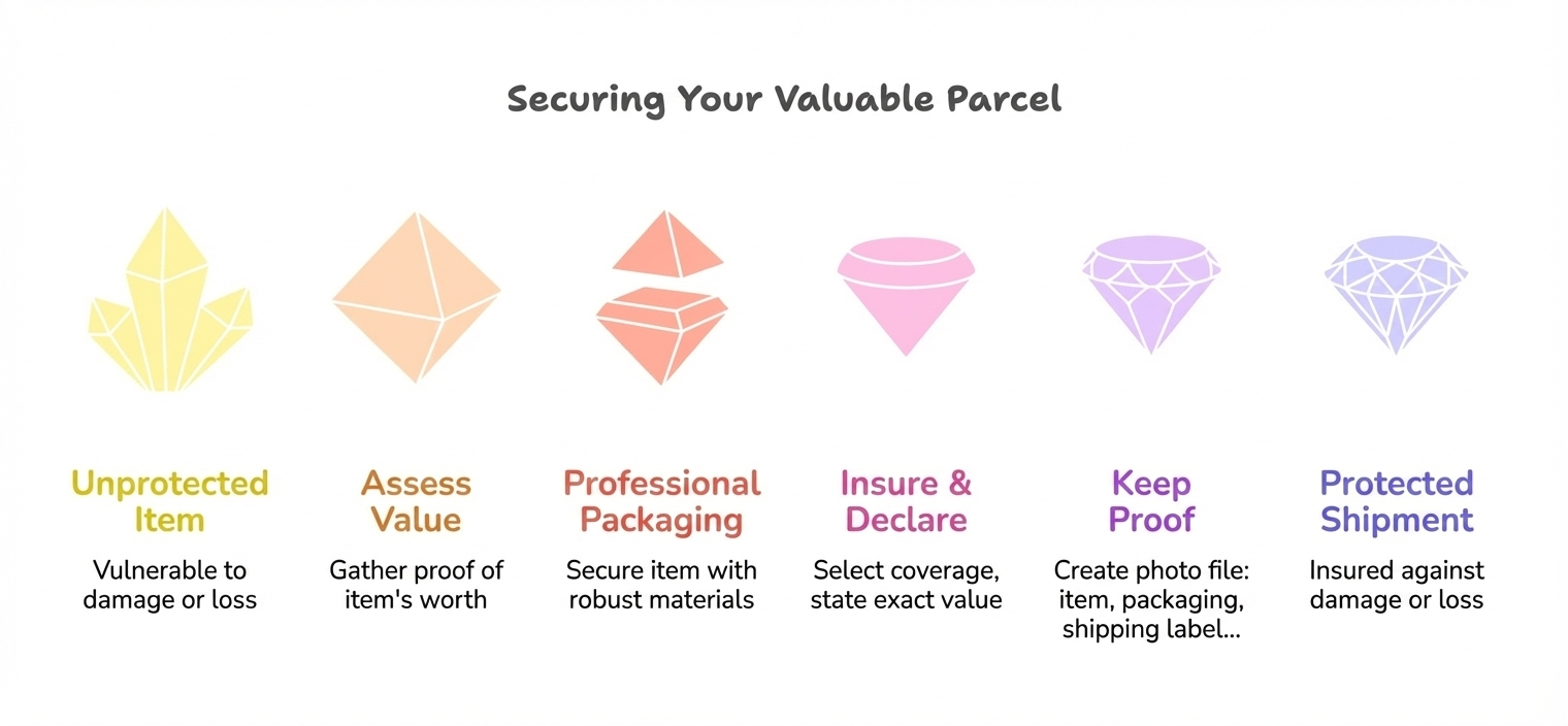 Assurer un colis précieux | Haute valeur avec Claisy