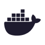 docker black logo