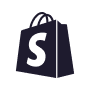 shopify black logo