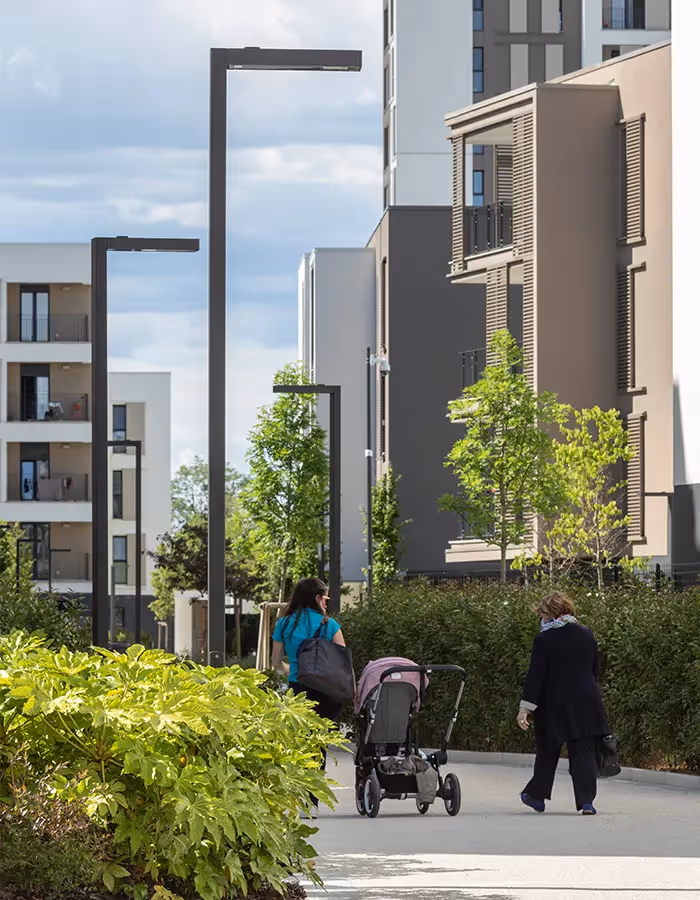 Innovative LED-Beleuchtung im Stadtteil von Mailand: REDO Merezzate