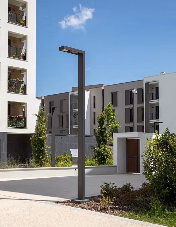 Innovative LED-Beleuchtung im Stadtteil von Mailand: REDO Merezzate