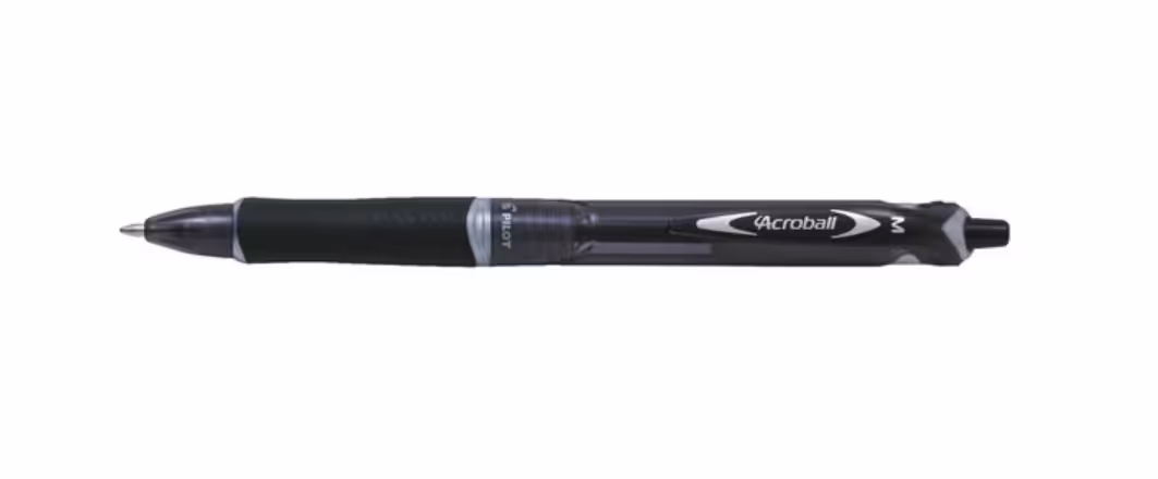 Pilot Acroball Retractable Ballpoint Pen Medium Black