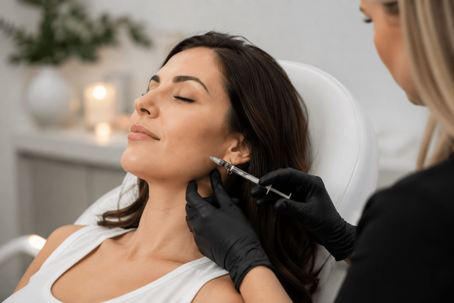 Botox injection for jaw tension relief at a medspa in Buckhead, Georgia