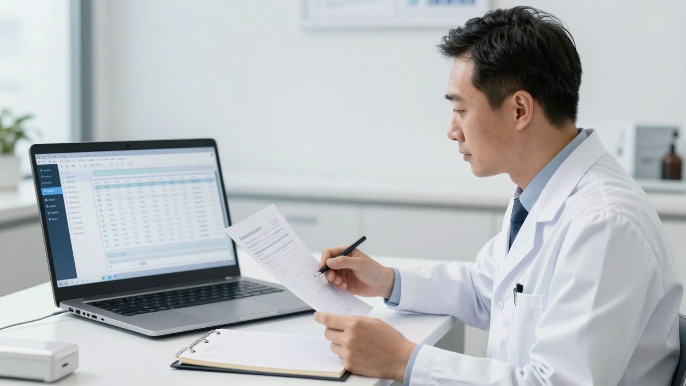 Dentiste choisissant entre comptable en ligne et cabinet traditionnel.