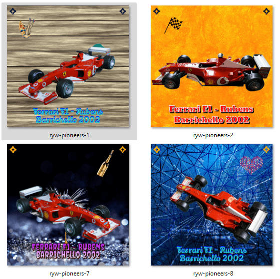 Pioneer Edition NFTs: #1-2-7-8 