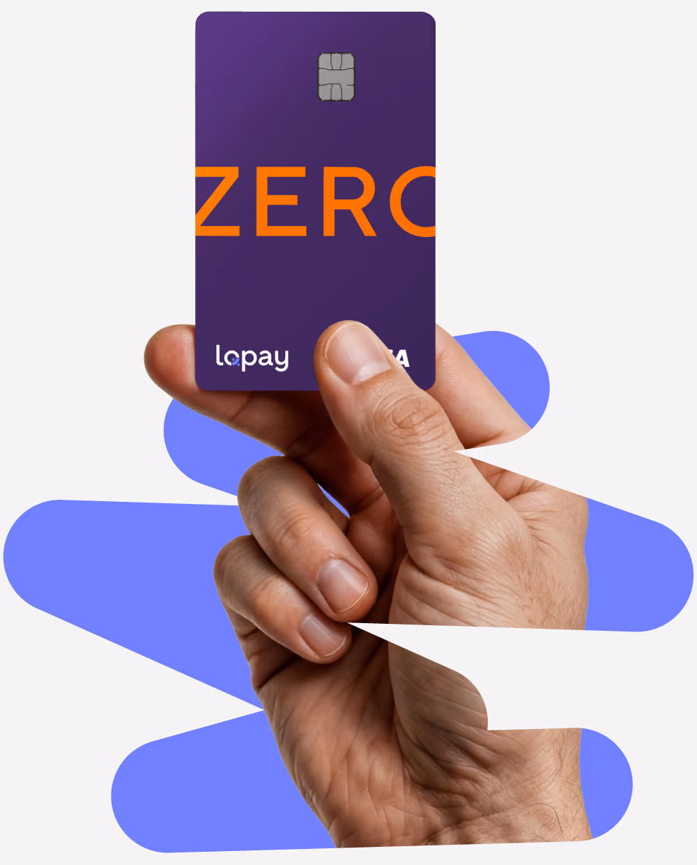 hand holding lopay reward card