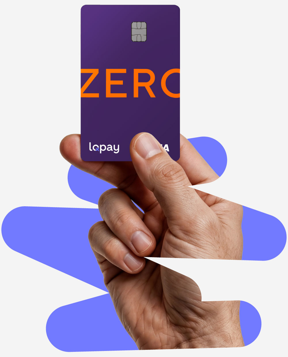 hand holding lopay reward card