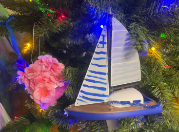 A student made ornament for Finland.