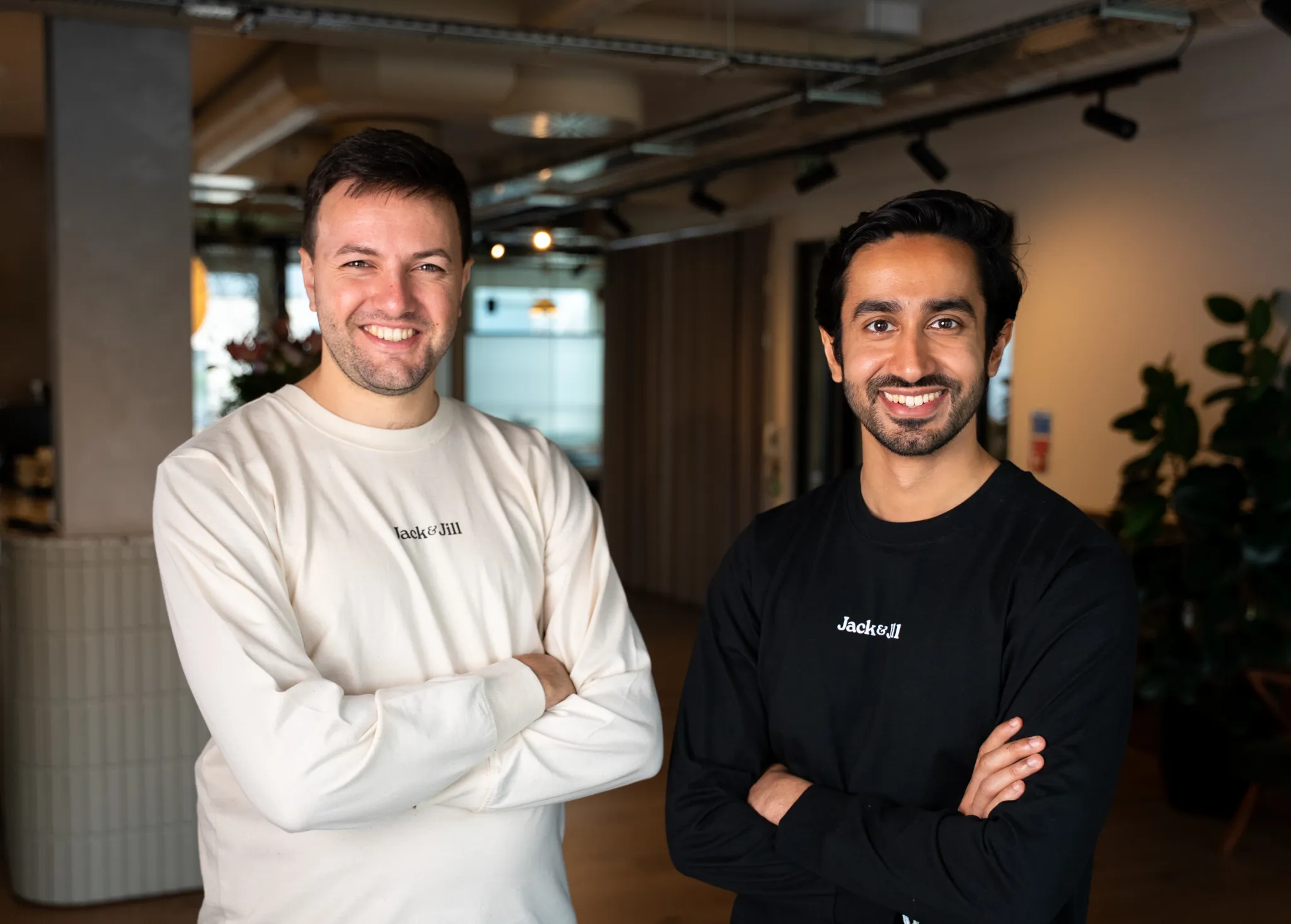 Matthew Wilson and Saaras Mehan of Jack & Jill in the office