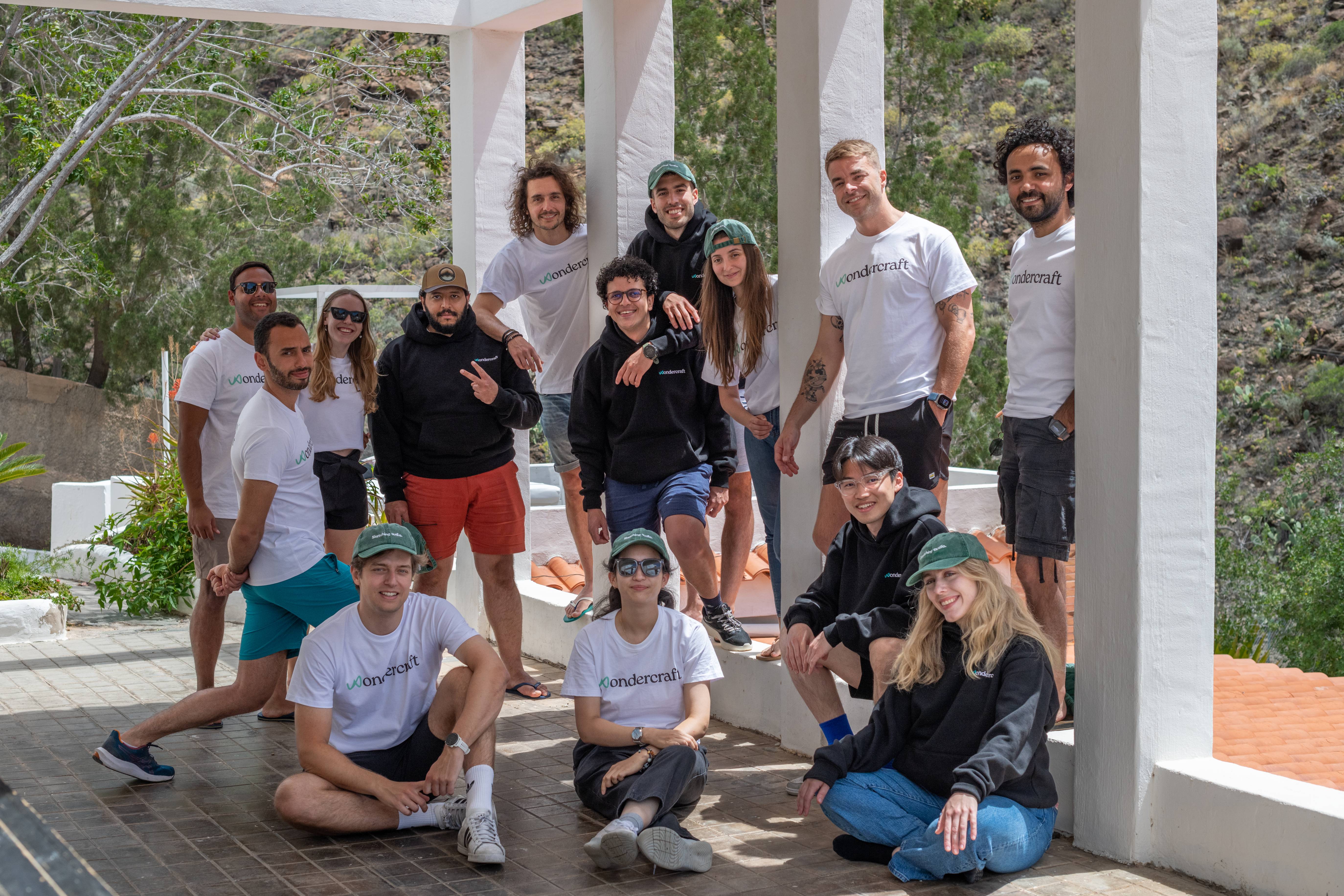 The Wondercraft team gathered at an away day