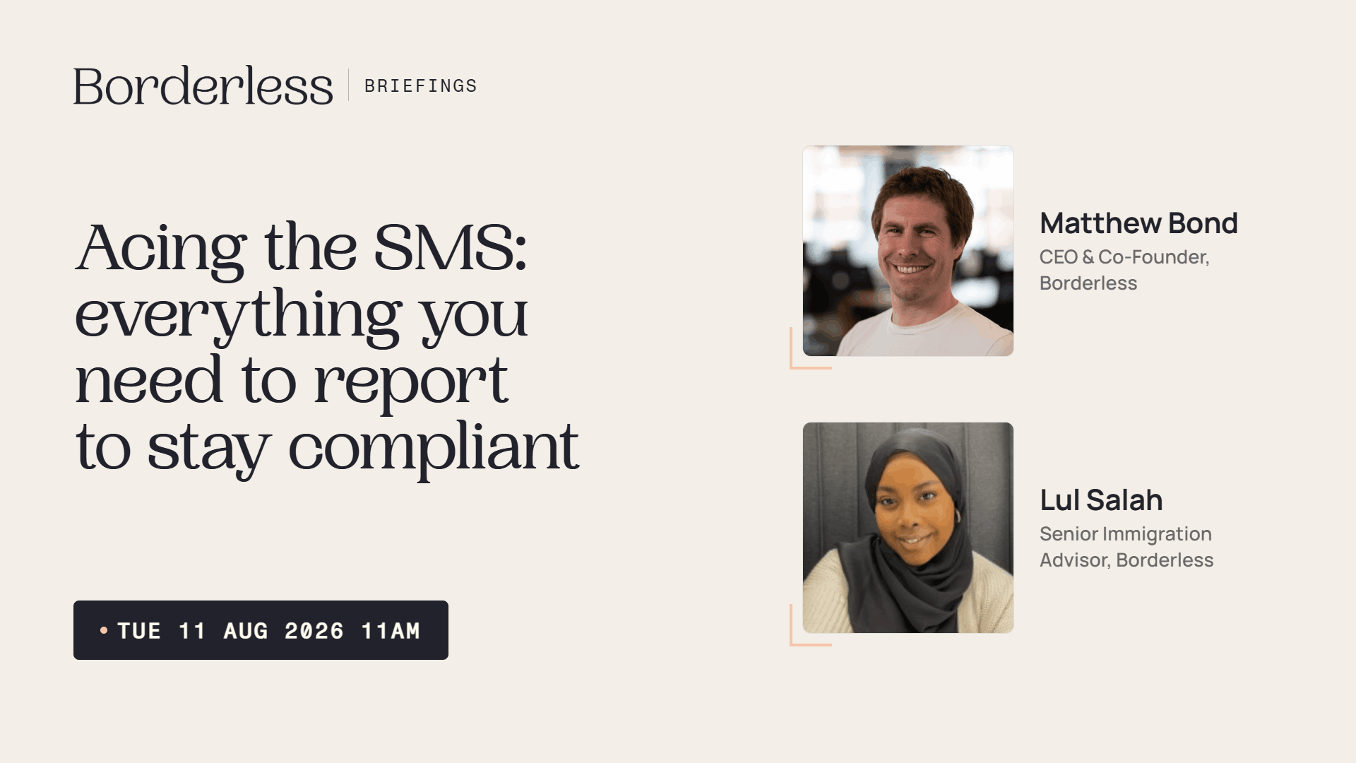 Borderless Briefings webinar: acing the SMS, everything you need to report to stay compliant