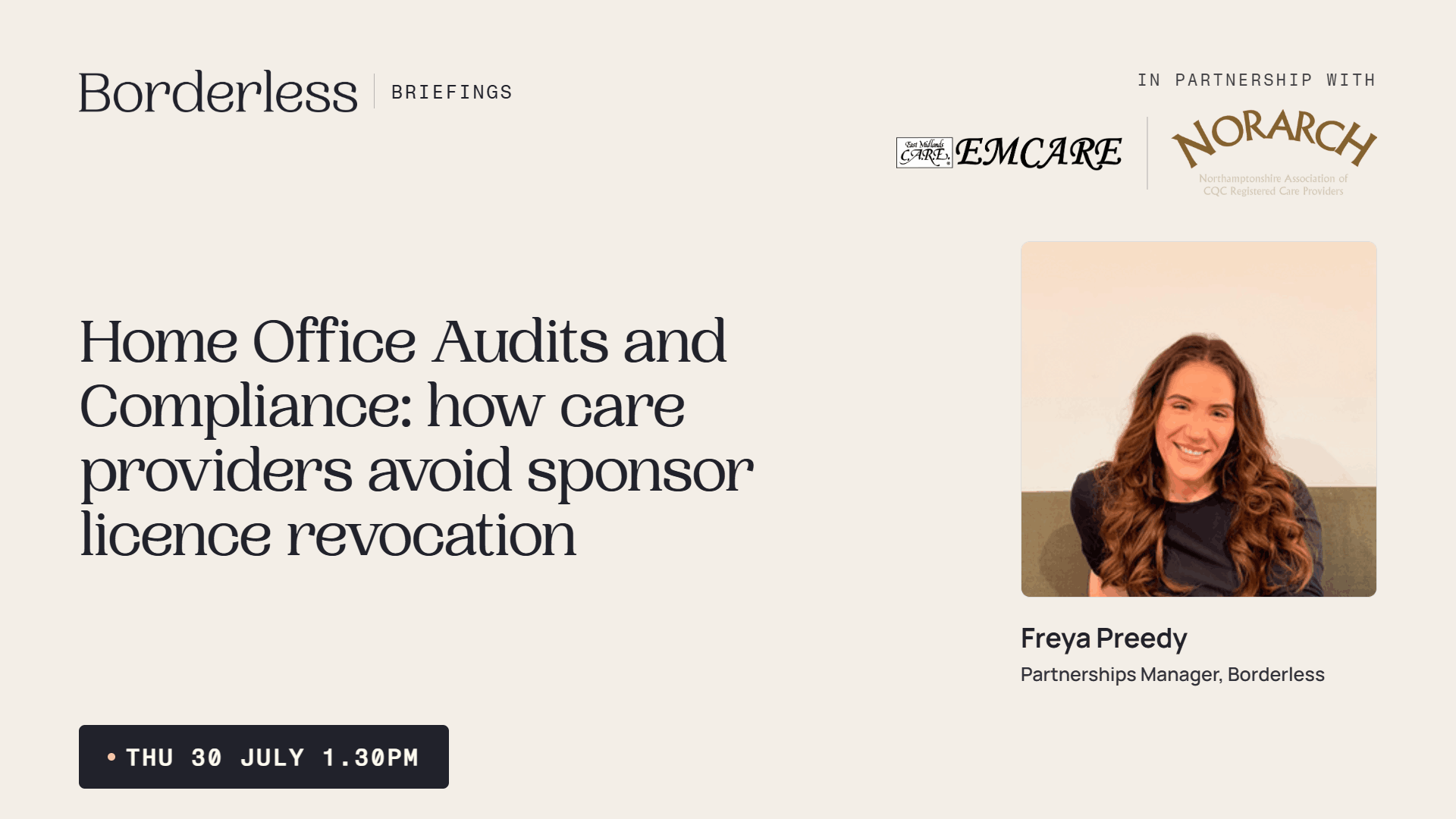 Borderless Briefings webinar: Home Office audits and compliance, how care providers avoid revocation