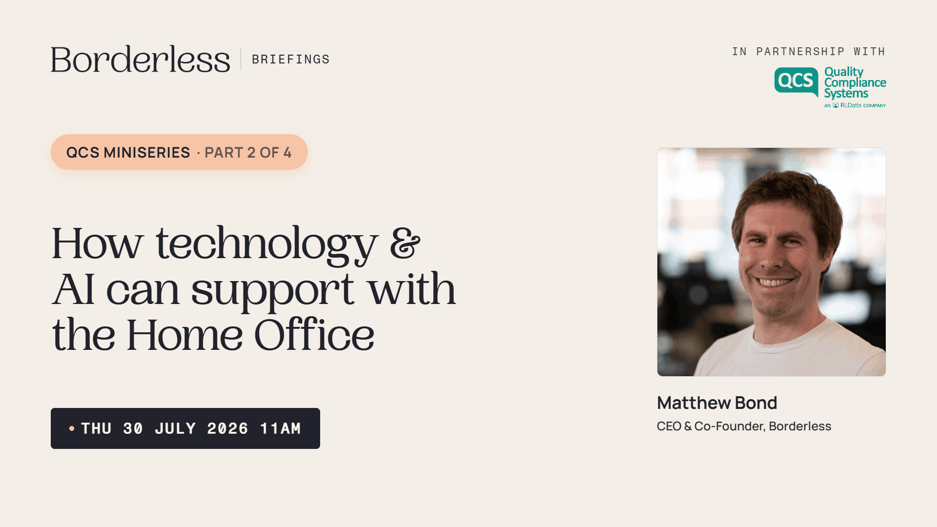 Borderless Briefings webinar: how technology and AI can support Home Office compliance