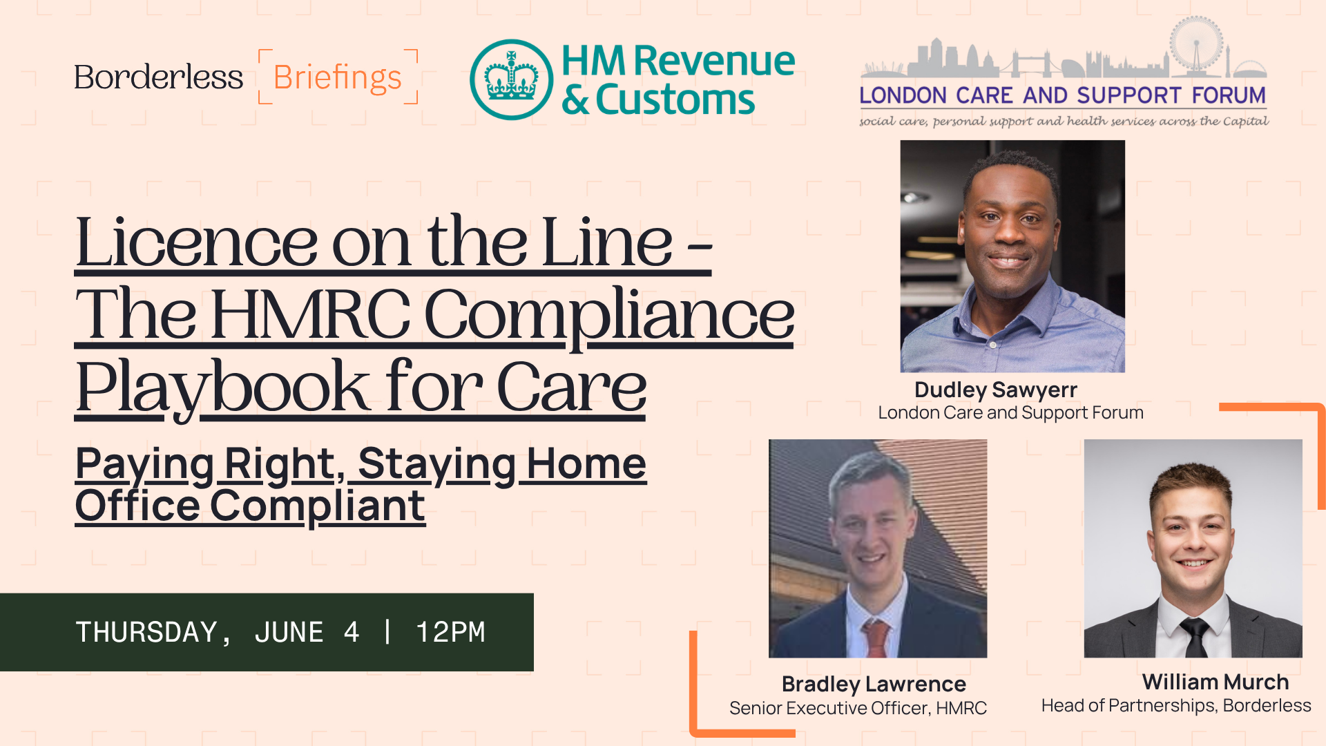 Borderless Briefings webinar: licence on the line, HMRC compliance playbook for care
