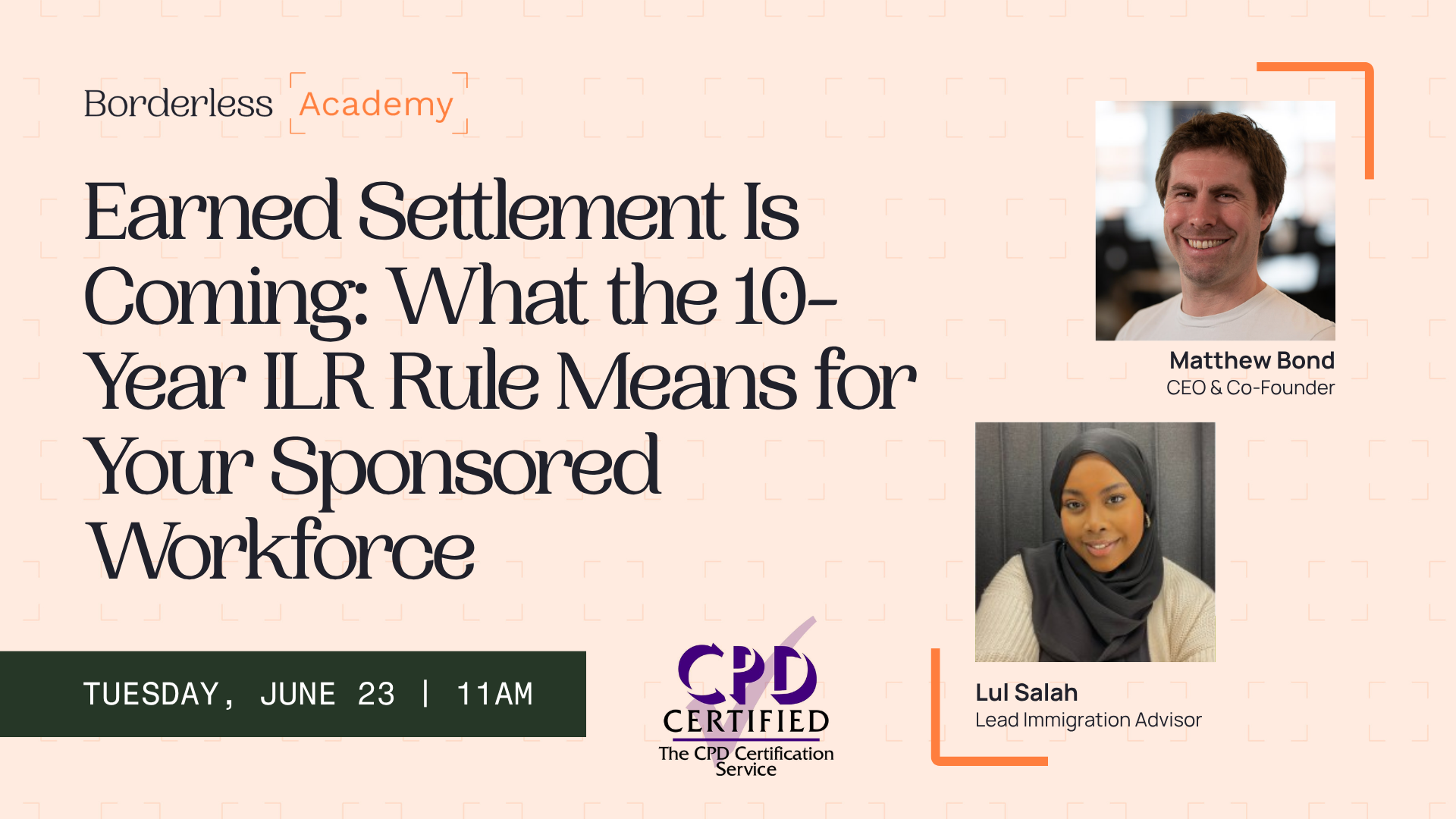 Borderless Briefings webinar: earned settlement, the 10-year ILR rule for sponsors