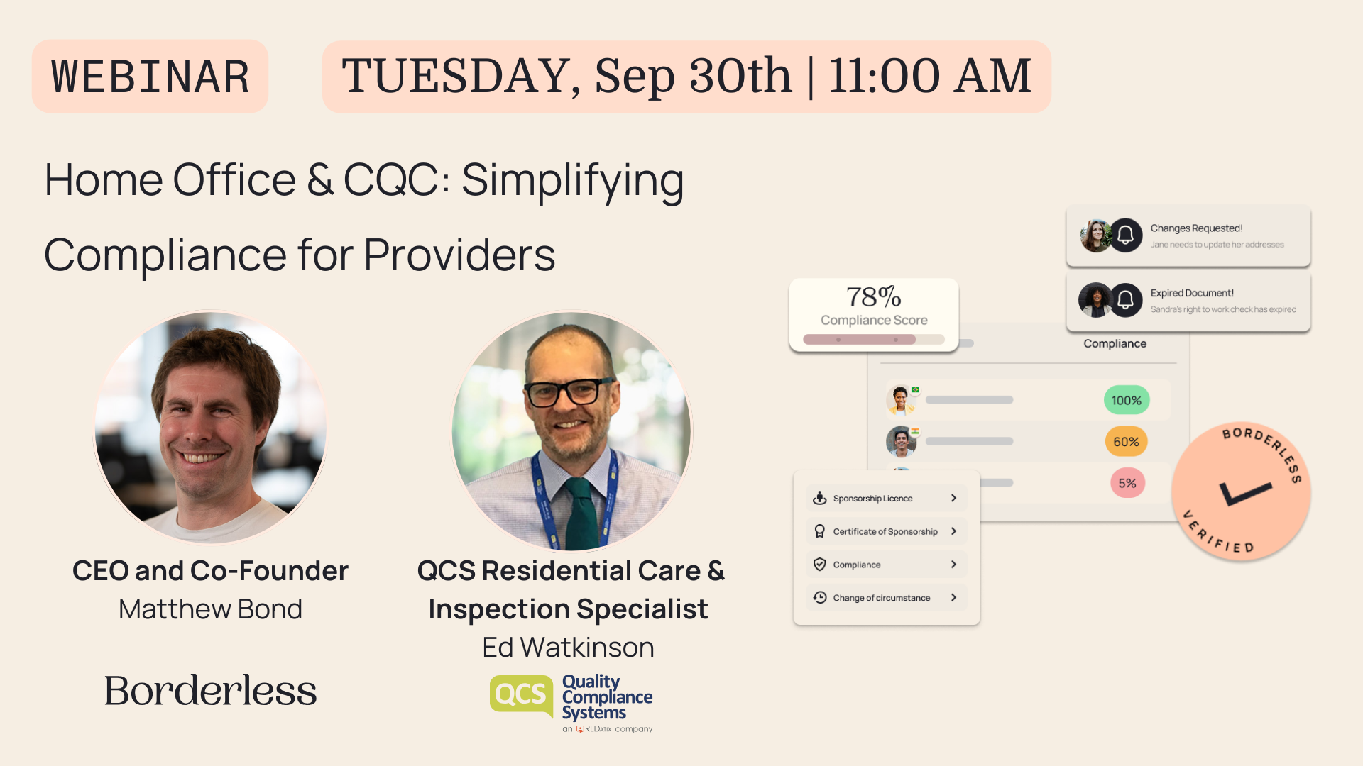 Borderless Briefings webinar: Home Office and CQC, simplifying compliance for providers