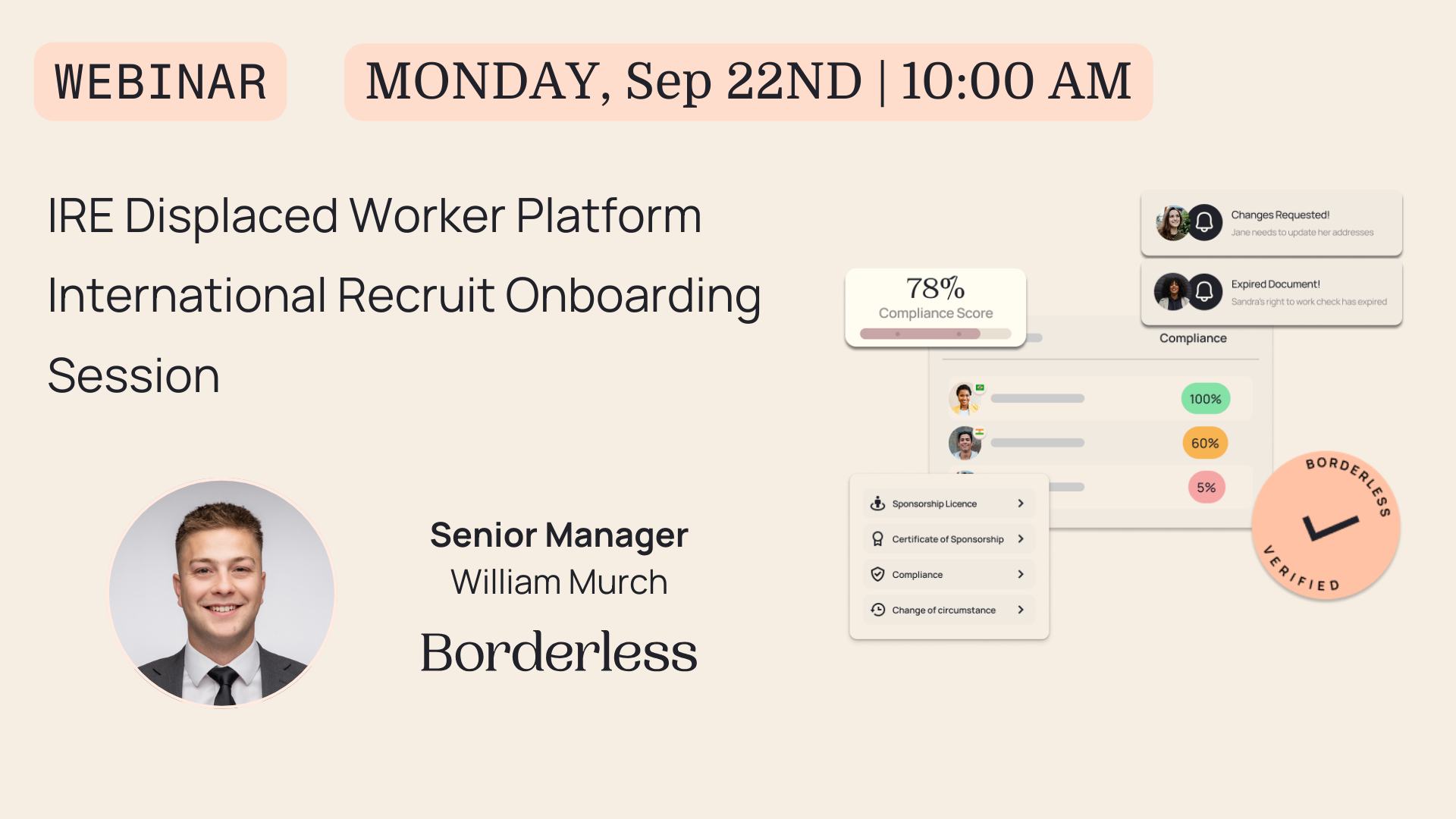 Borderless Briefings webinar: displaced worker platform recruit onboarding, 22 September