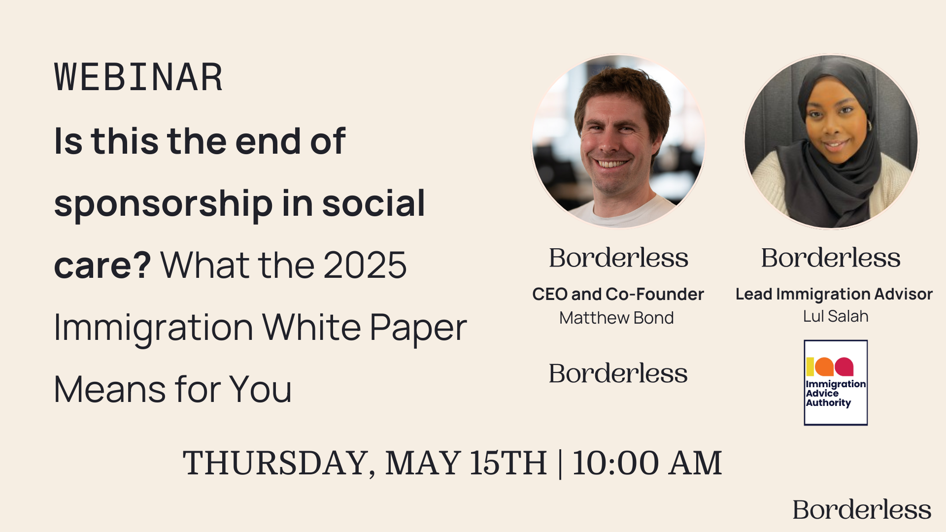 Borderless Briefings webinar: end of care sponsorship? The 2025 white paper explained