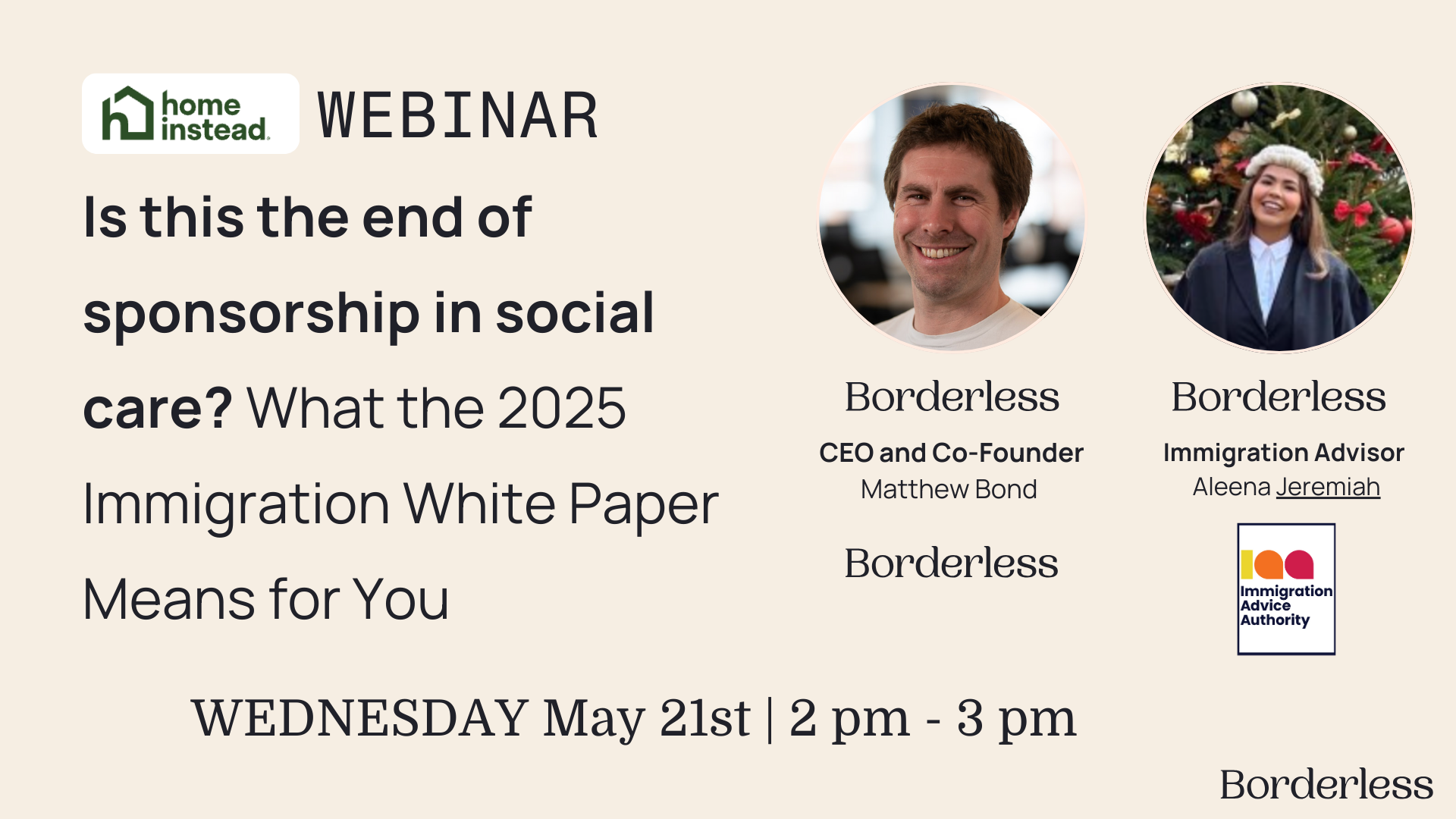 Borderless Briefings webinar: Home Instead, end of care sponsorship? The 2025 white paper