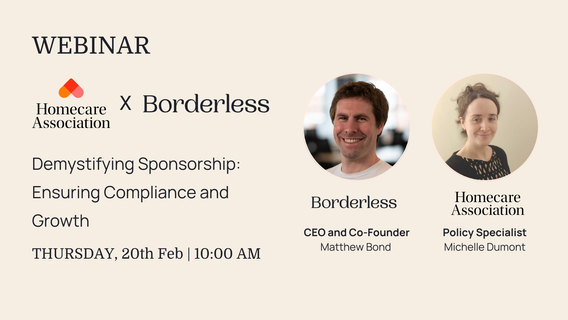 Borderless Briefings webinar: Homecare Association x Borderless, demystifying sponsorship