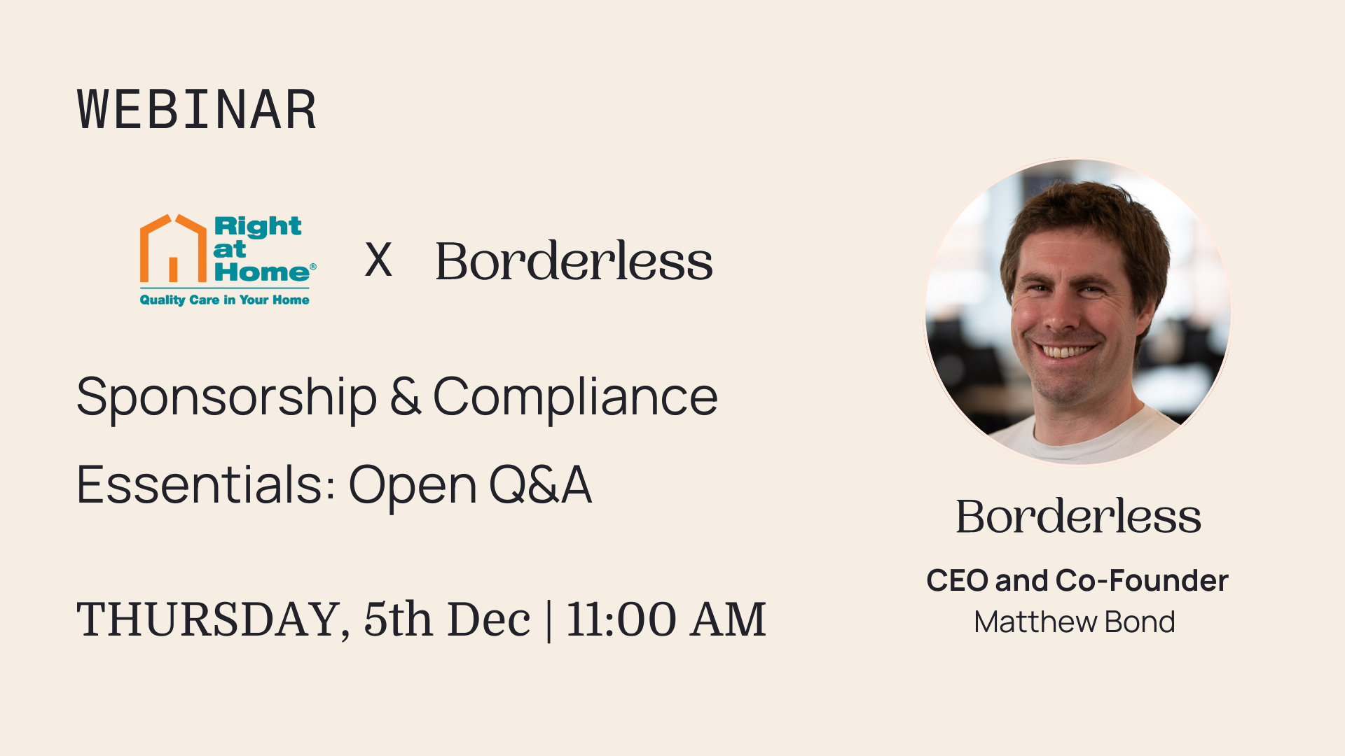 Borderless Briefings webinar: sponsorship and compliance essentials, open Q and A
