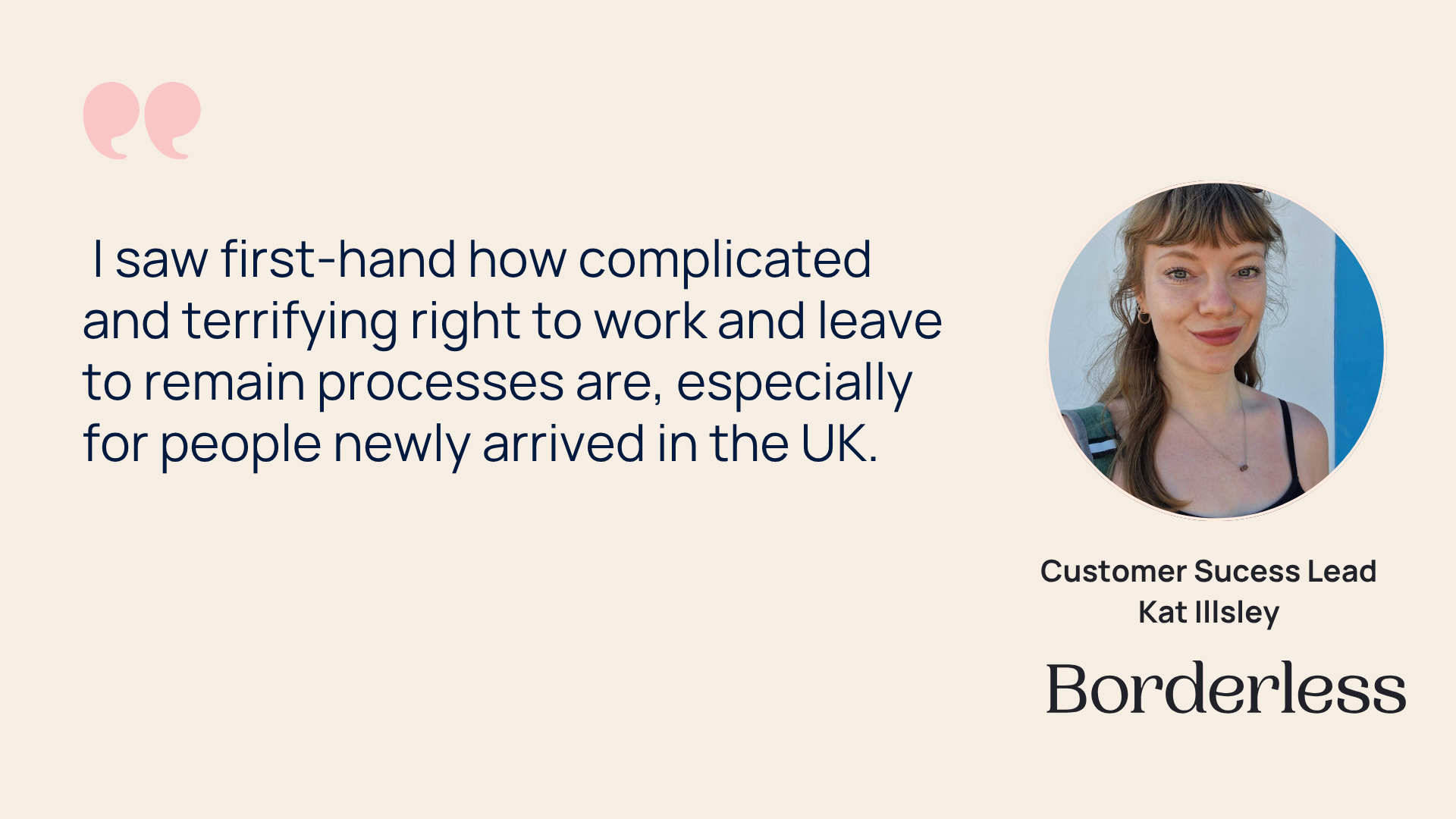 Borderless article graphic: why I joined Borderless, Katherine Illsley, Customer Success Lead