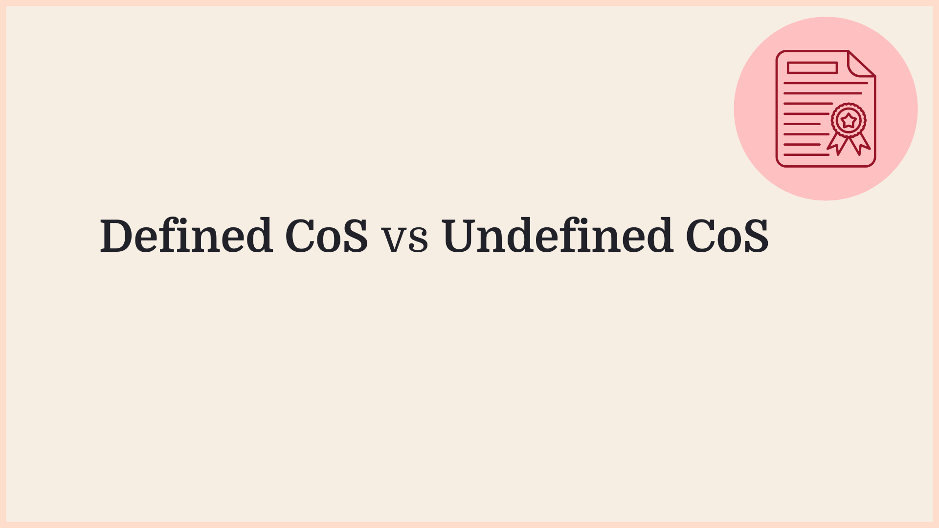 Borderless article graphic: defined and undefined Certificates of Sponsorship