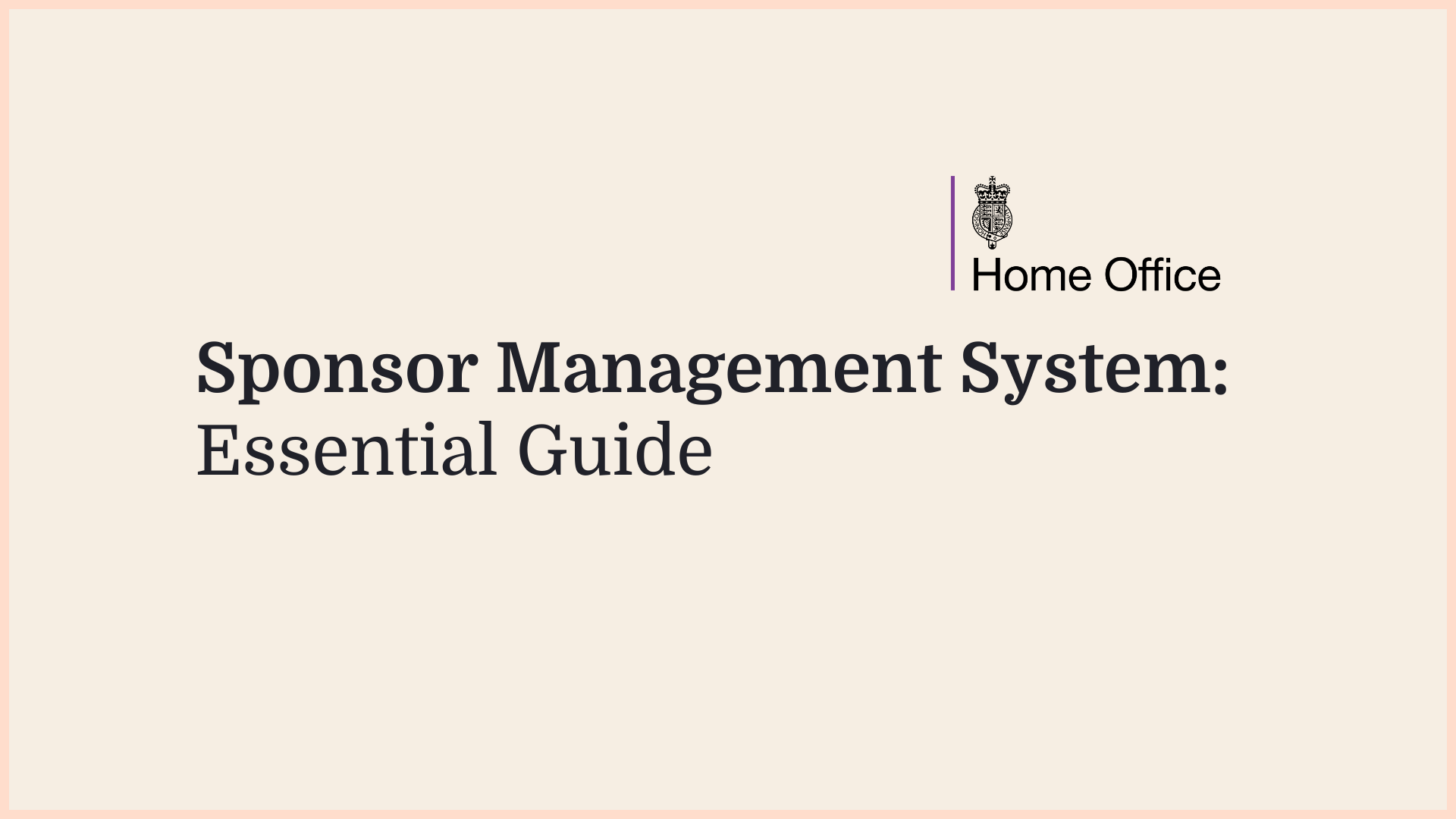 Borderless article graphic: Sponsor Management System, an essential user guide for UK sponsors