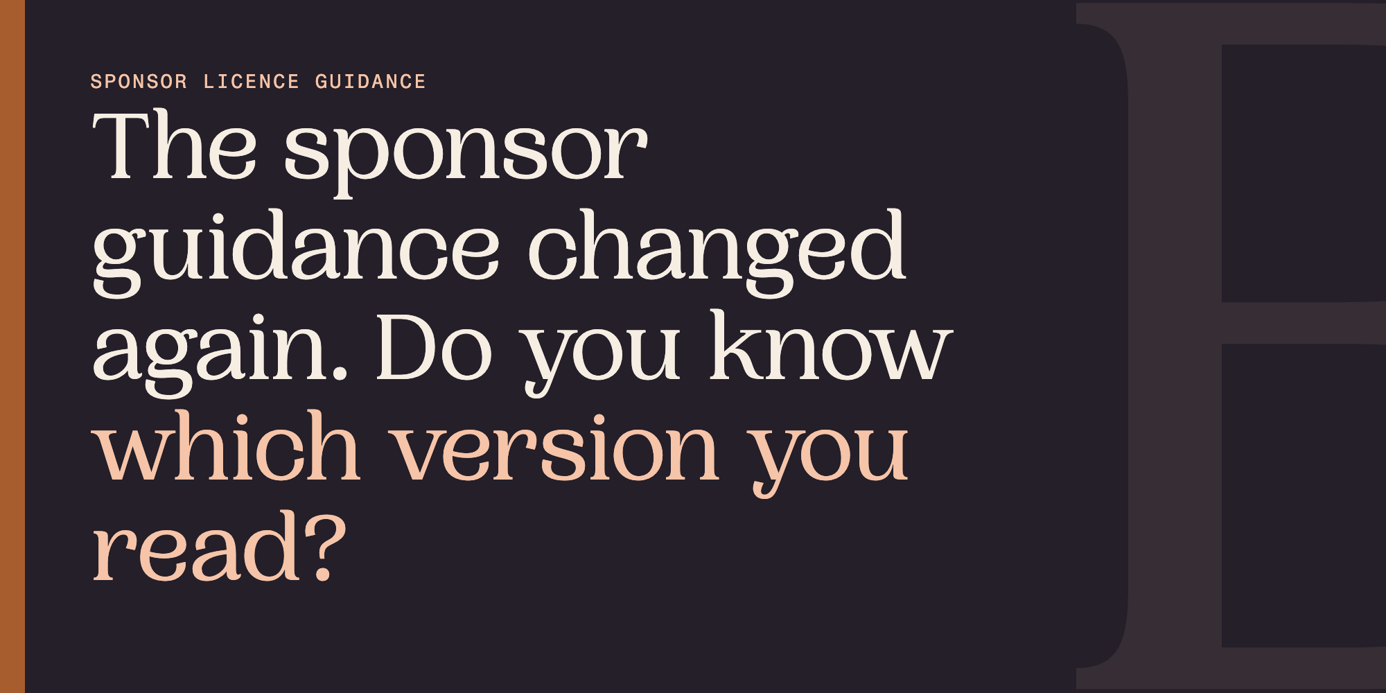 Borderless blog card: the sponsor guidance changed again, do you know which version you read?