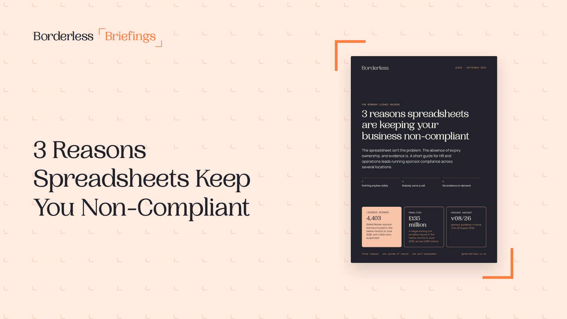 Borderless guide cover: three reasons spreadsheets keep your business non-compliant