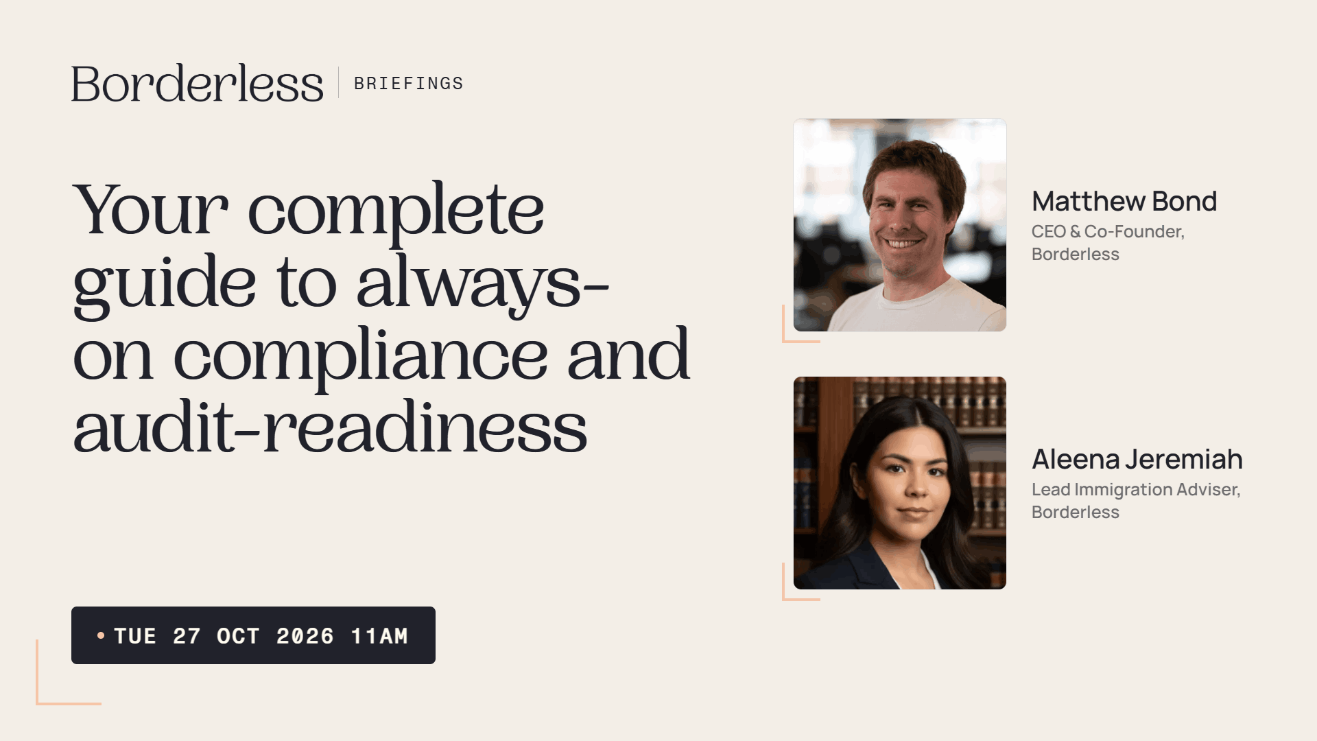 Borderless Briefings webinar: your complete guide to always-on compliance and audit-readiness