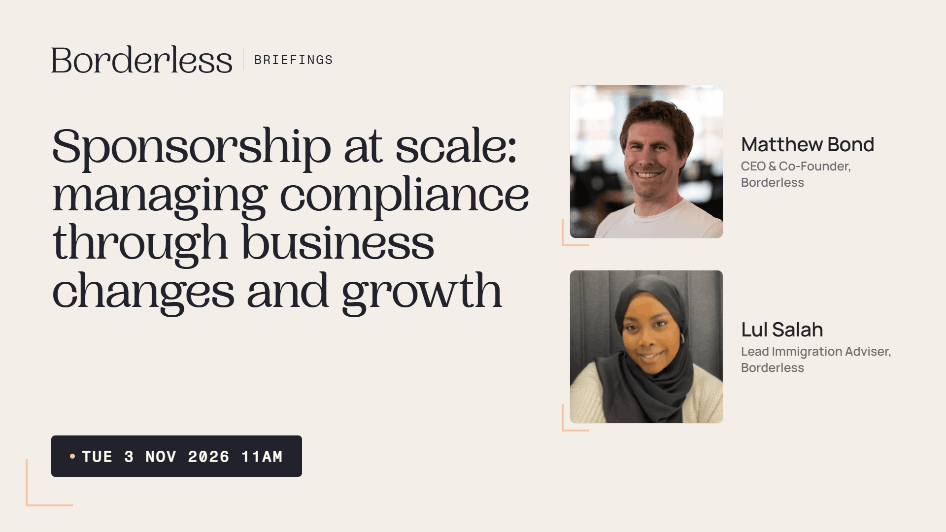 Borderless Briefings webinar: sponsorship at scale, managing compliance through business changes and growth