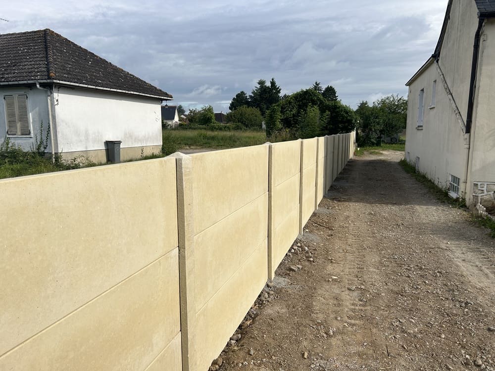Photo de Clôture béton ton pierre Ballan Miré