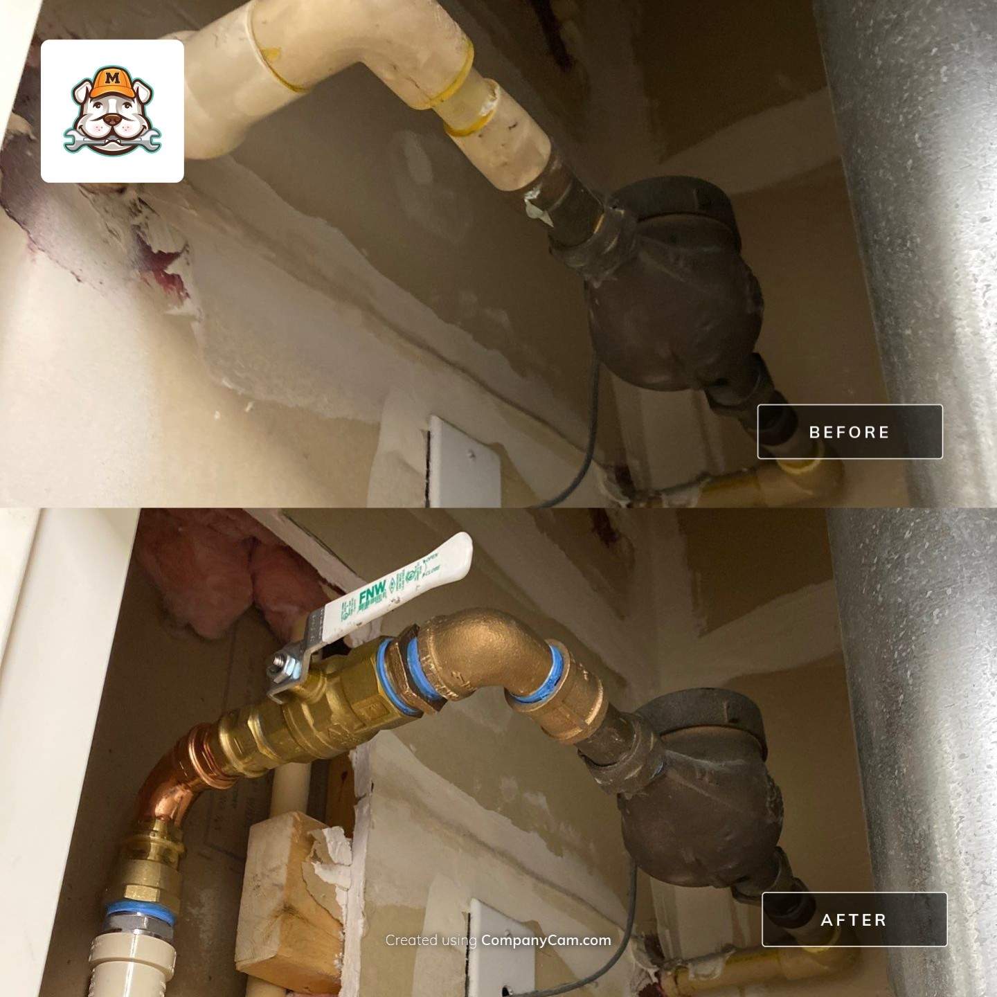 Replaced Apartment Complex CPVC Shutoff Valves