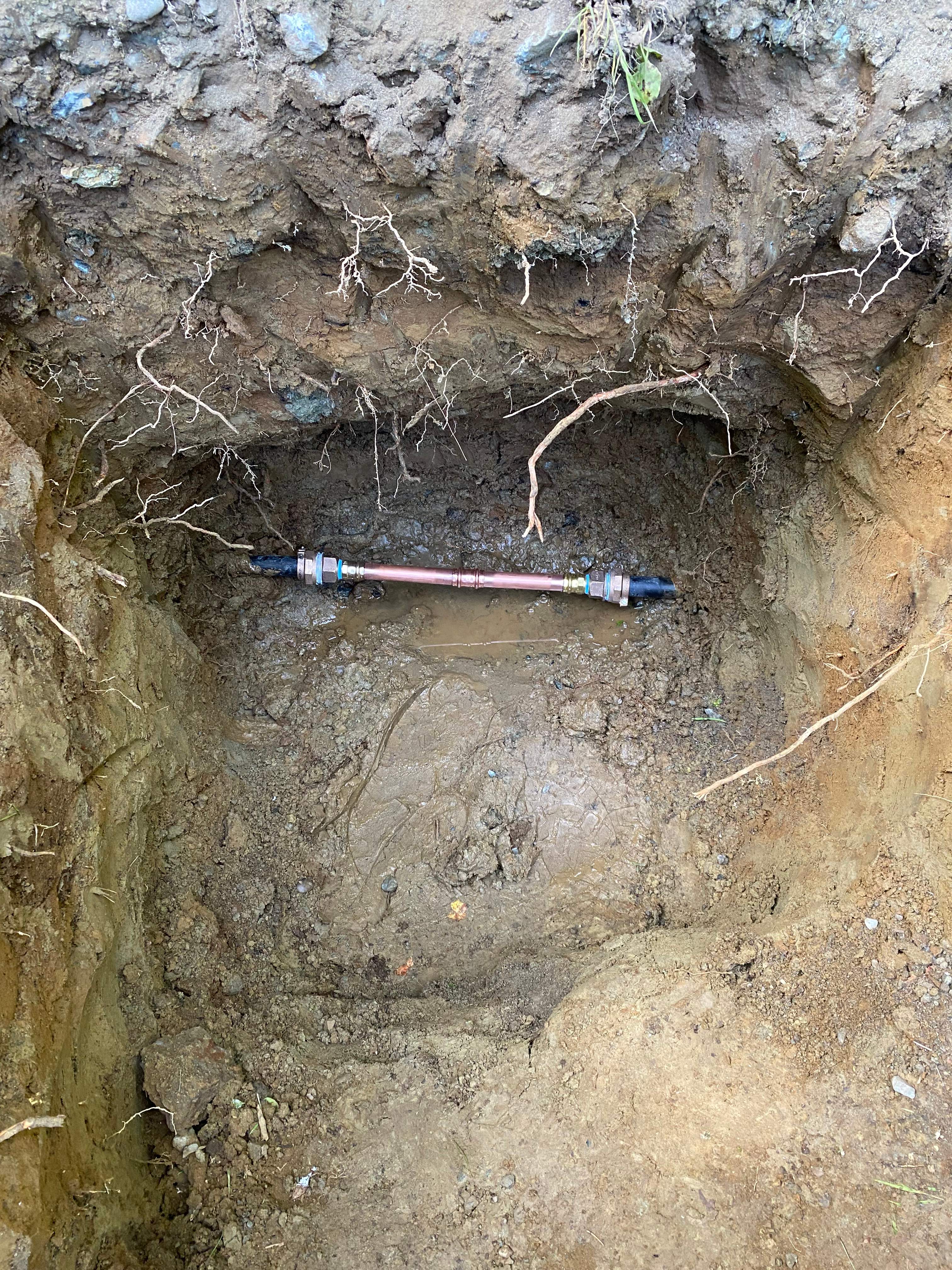 1200' Main Water Line Leak Repair