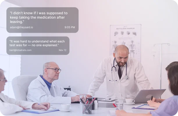 Doctor reviewing patient survey insights to guide effective healthcare quality improvements