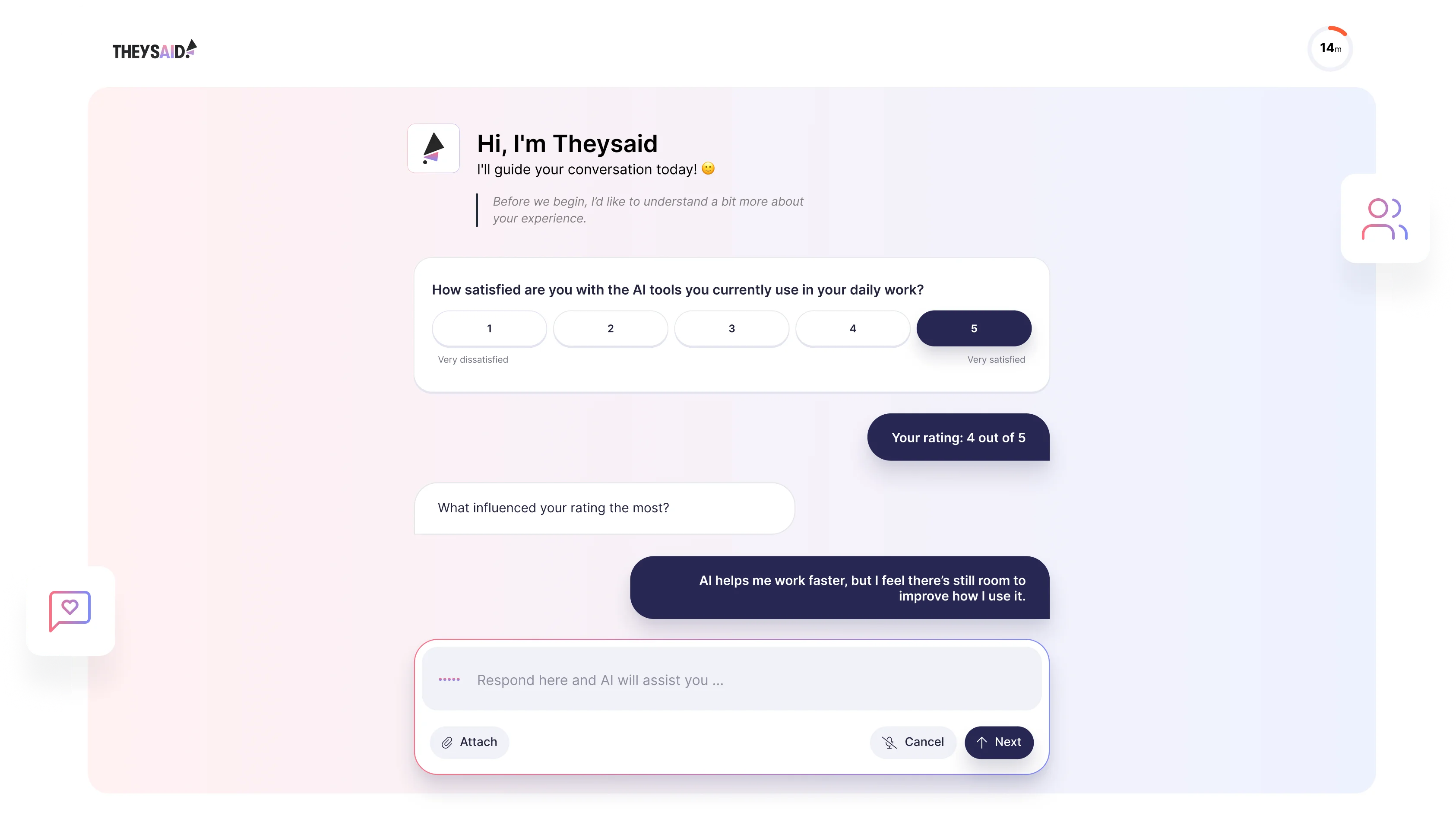 TheySaid AI Interviews software