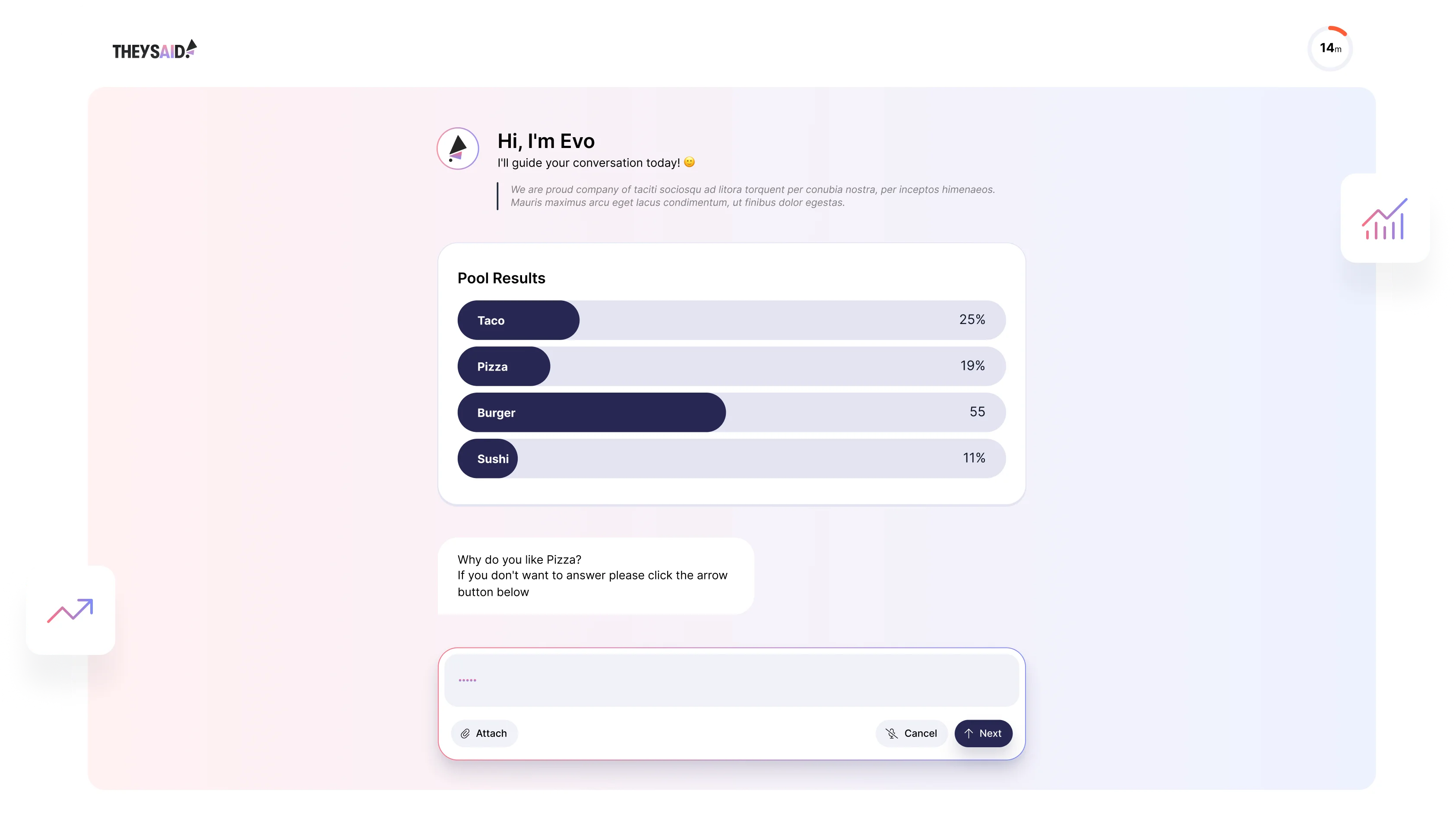 TheySaid AI Polls Maker