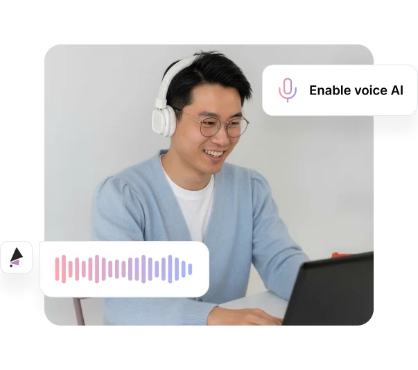 AI moderated, natural user conversations