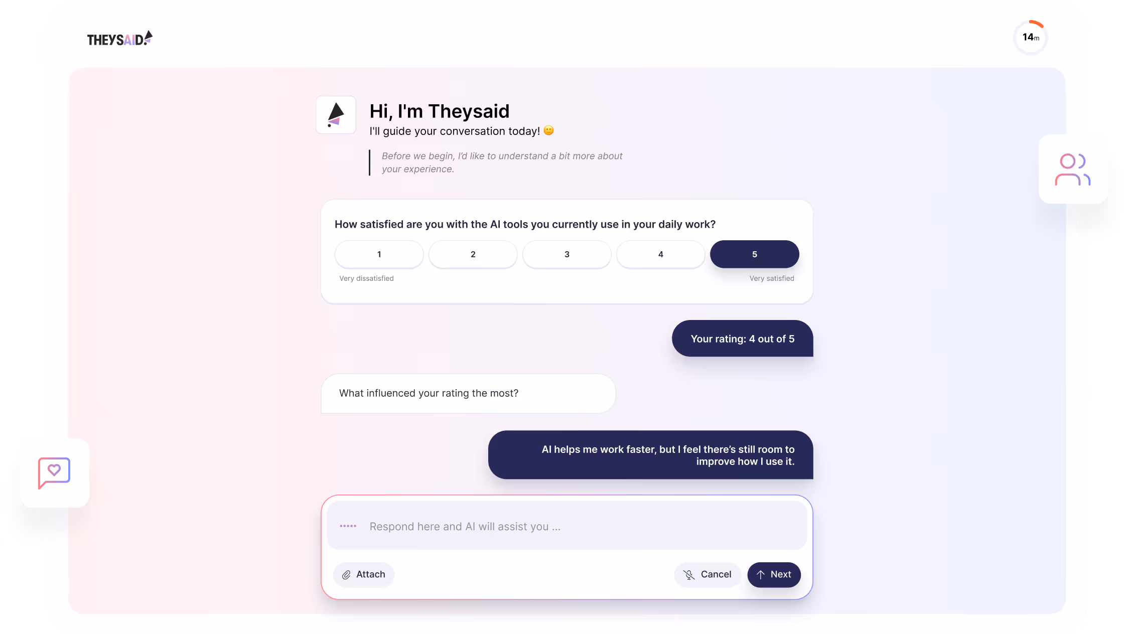 TheySaid AI Interviews software