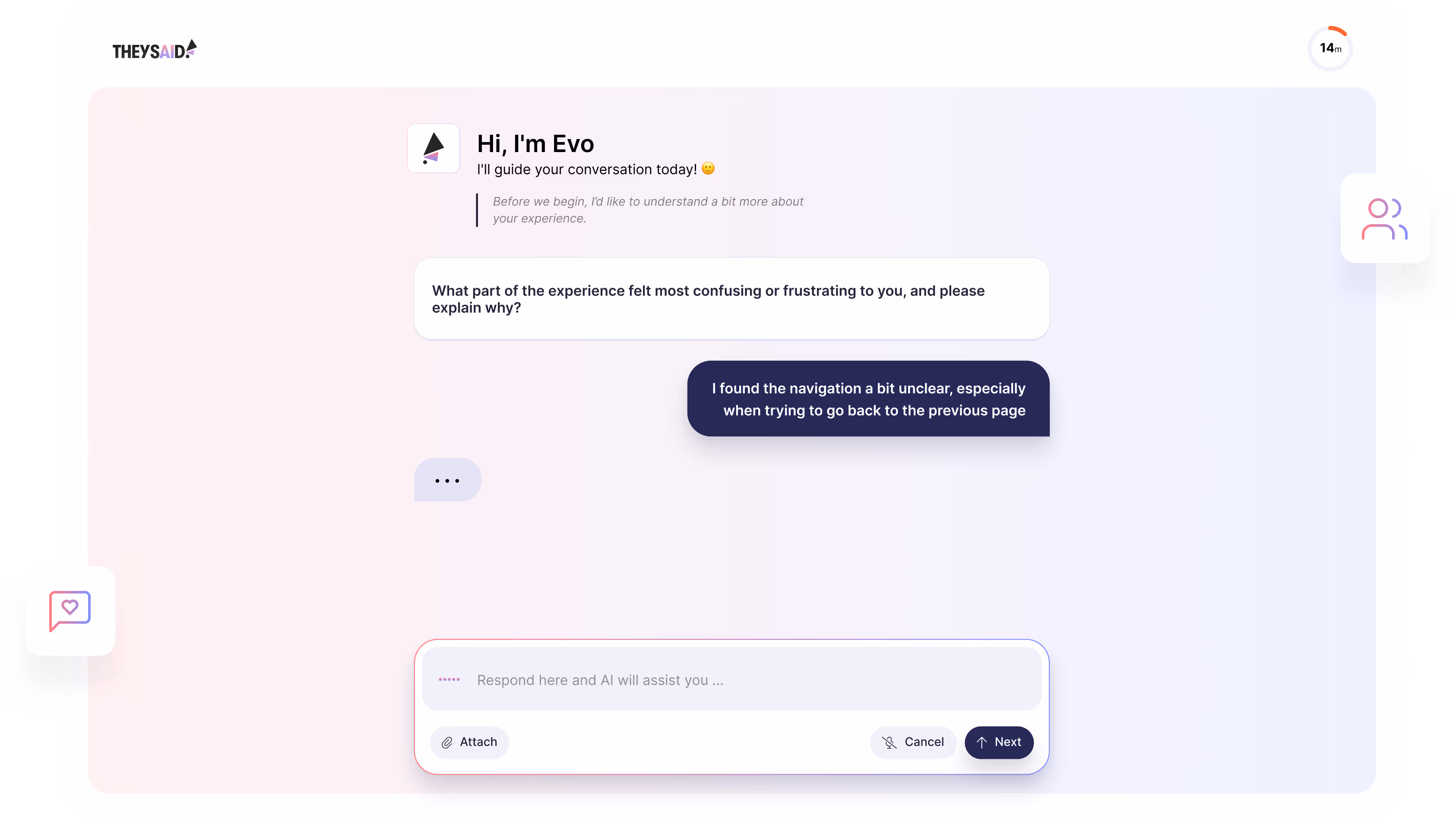 TheySaid AI Interviews software