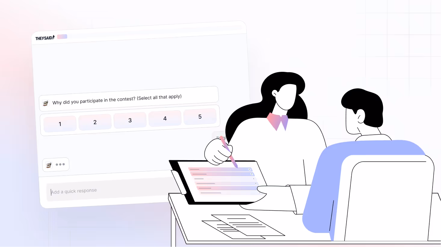 Take an Interview with TheySaid's AI