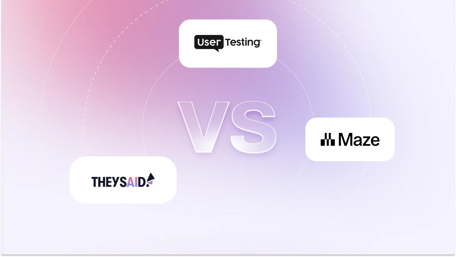 UserTesting vs Maze vs TheySaid
