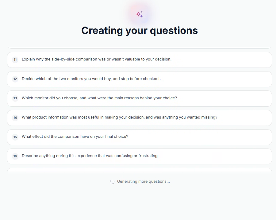TheySaid writes your tasks and questions automatically